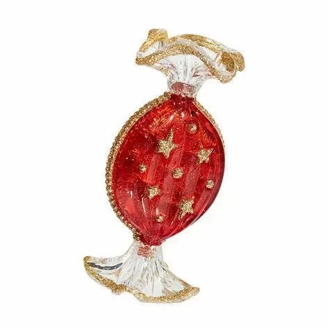 Конфета красно-золотистая, 5х5х10 см, акрил