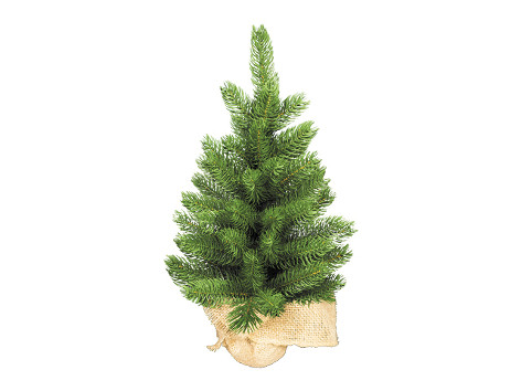 Елочка настольная 'Шэмрок' c литой силиконовой хвоей, в холщовом мешке, 60 см, Holiday Classics