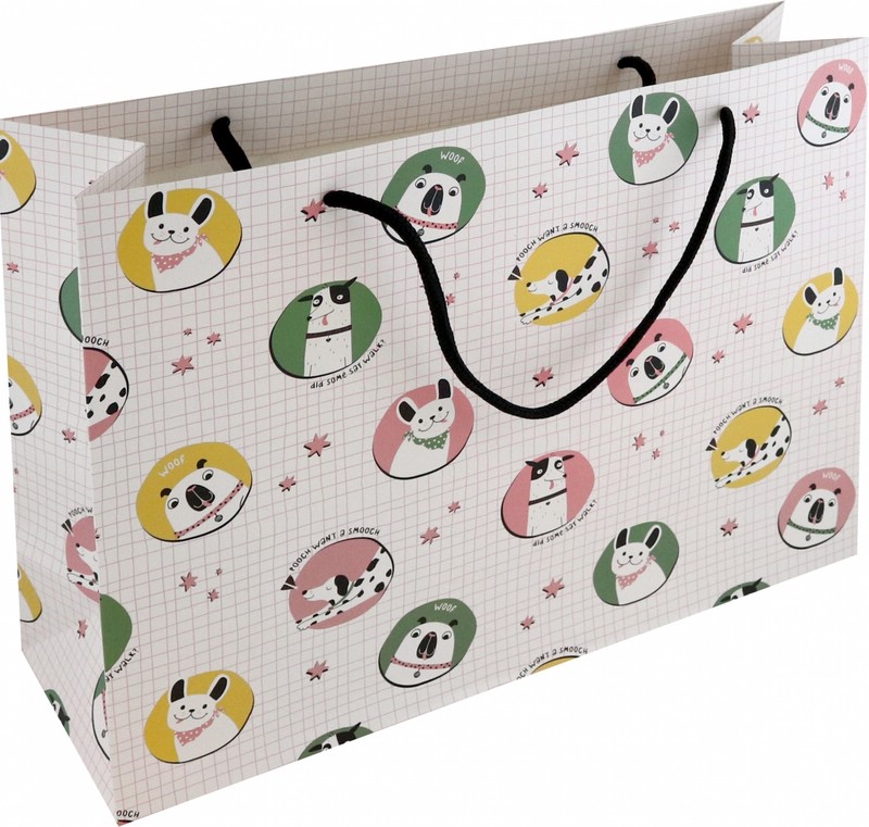 Пакет подарочный 'Pets', белый, 36 х 26 см