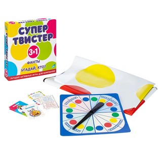 Игра комнатная 'Супертвистер 3в1. Твистер. Фанты. Угадай, кто?', Dream Makers 3
