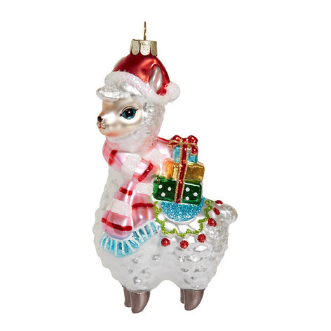 Альпака с подарками (стекло) 6,5х5х14,5 см