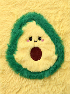 Блокнот плюшевый 'Cute avocado', желтый 2