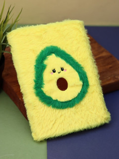 Блокнот плюшевый 'Cute avocado', желтый 4