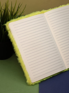 Блокнот плюшевый 'Cute avocado', желтый 5