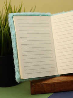 Блокнот плюшевый 'Flower', голубой 6