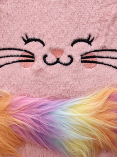 Блокнот плюшевый 'Sleeping cat', розовый 2