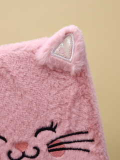 Блокнот плюшевый 'Sleeping cat', розовый 3