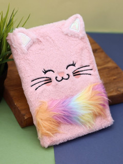 Блокнот плюшевый 'Sleeping cat', розовый 4