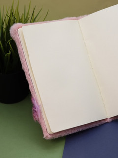 Блокнот плюшевый 'Sleeping cat', розовый 6