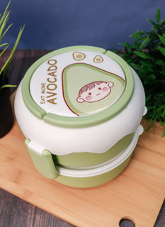 Ланчбокс 'Circle eat more avocado', green 6