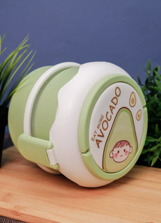 Ланчбокс 'Circle eat more avocado', green 7