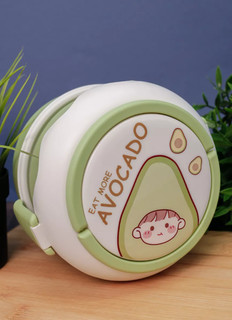 Ланчбокс 'Circle eat more avocado', green 8