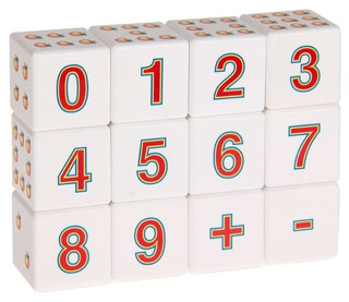 Кубики 'Арифметика', 12 штук. Десятое королевство 3