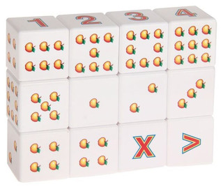 Кубики 'Арифметика', 12 штук. Десятое королевство 4