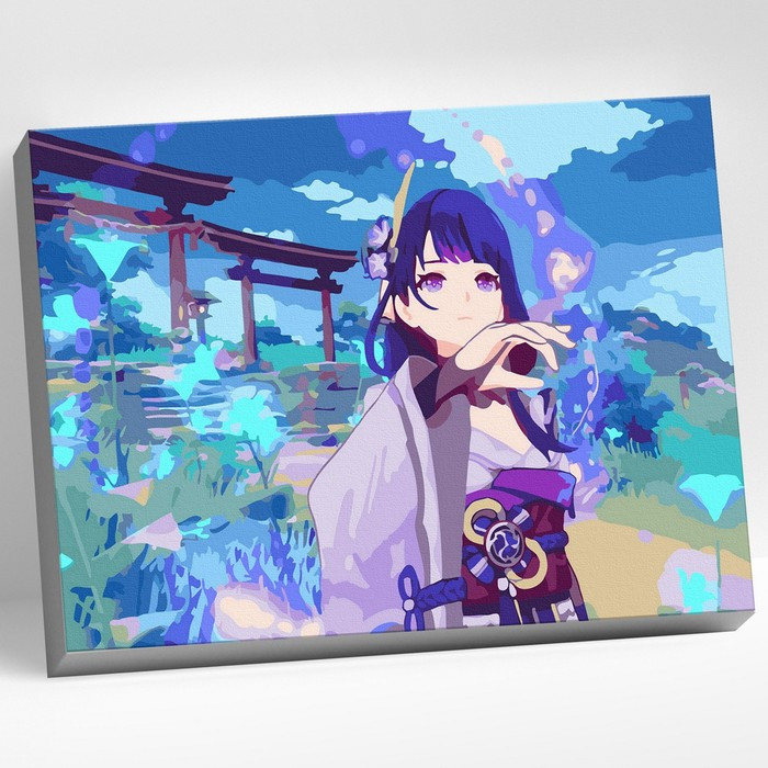 Картина по номерам Molly 'Геншин Баал' (Genshin) 30х40 см