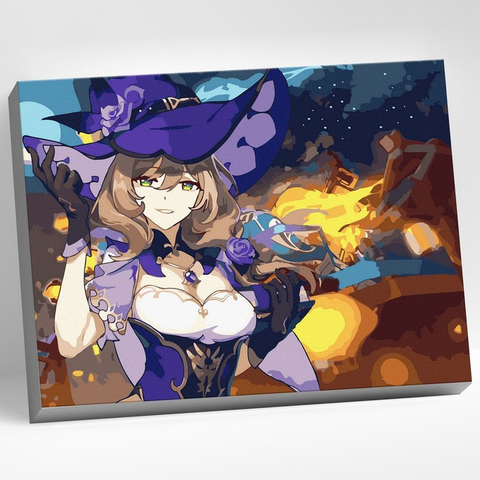 Картина по номерам Molly 'Геншин Лиза' (Genshin) 30х40 см