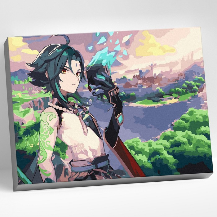 Картина по номерам Molly 'Геншин Сяо' (Genshin) 30х40 см