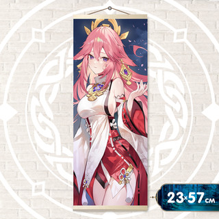 Картина по номерам 'Панно. Геншин Яэ Мико' 23х57 см, Molly 1