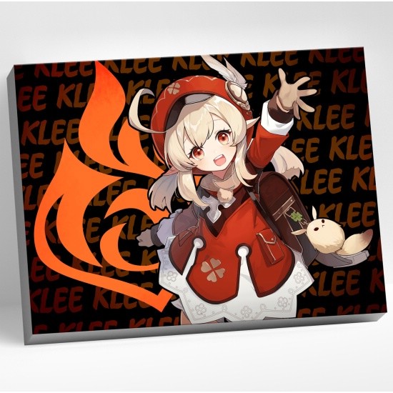 Картина по номерам Неон Кли. Геншин Импакт (Genshin Impact), 30х40 см