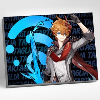 Картина по номерам Неон Тарталья. Геншин Импакт (Genshin Impact), 30х40 см 1