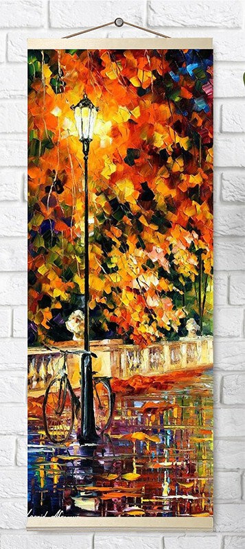 Алмазная мозаика Панно 'Забытый велосипед' 37 цветов, 35х90 см, Molly