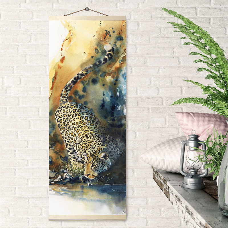 Картина по номерам 'Панно. Леопард' 35х90, Molly