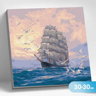 Картина по номерам 'Сопровождение' 30х30 см, 20 цветов 1