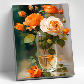 Картина по номерам Molly 'Оранжевые розы' 50х40 см