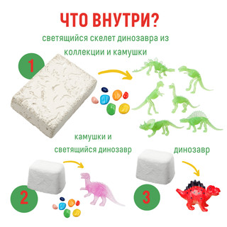Мир динозавров. Настоящие раскопки. Набор с квестом 3в1 2