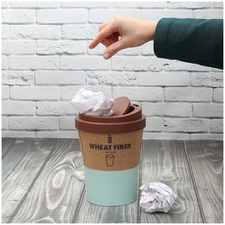 Мусорница 'Кофе на вынос' зеленая 8