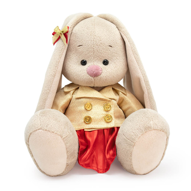 Зайка Ми в золотом жакете, 18 см, артикул SidS-614