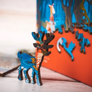 Пазл 'Зима и саночки' 21х15 см, 60 деталей, DaVICI 8