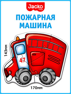 Baby Puzzle Техника, Контурные пазлы, 6 пазлов, 15 элементов, Jacko Toys 4