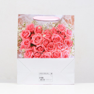 Пакет ламинированный 'Розы-сердечко', 26 x 32 x 12 см 2