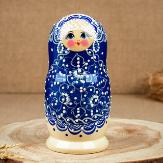 Матрёшка «Гжель» люкс 15 см, 5 кукол 3