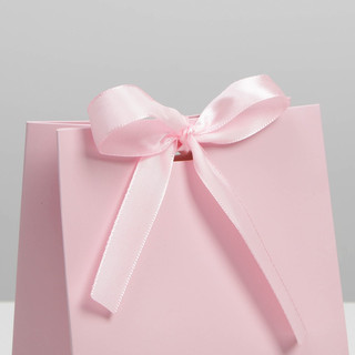 Пакет подарочный с лентой «Розовый», 13 x 19 x 9 см 4