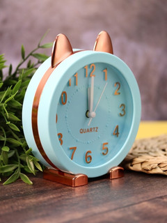 Часы-будильник 'Golden awakening Kitty', голубой 3