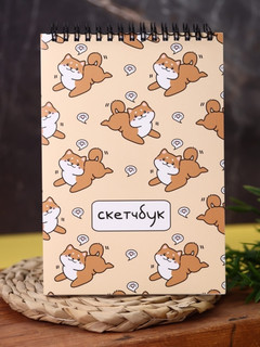 Скетчбук Аниме «Many shiba inu love», 14х20 см 1