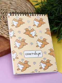 Скетчбук Аниме «Many shiba inu love», 14х20 см 4