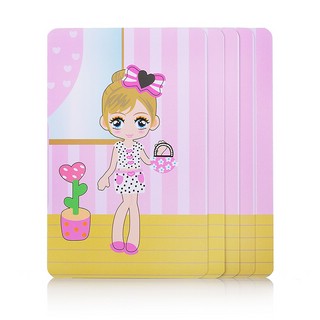 Пазл 'Одевашки. Куколка' магнитный, с карточками, в металлическом пенале 4