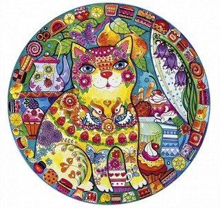 Пазл круглый 'Волшебный кот' 500 элементов 1