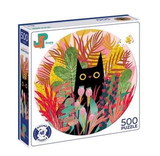 Пазл круглый 'Черный кот' 500 элементов 2