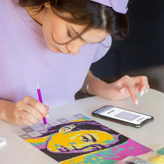 Алмазная фотомозаика QBRIX Pop-Art, А4, 7 цветов, 22000 страз 9