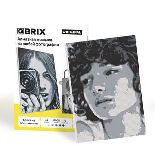 Алмазная фотомозаика QBRIX Original, А4, 5 цветов, 16000 страз