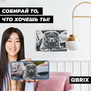 Алмазная фотомозаика QBRIX Original, А4, 5 цветов, 16000 страз 4