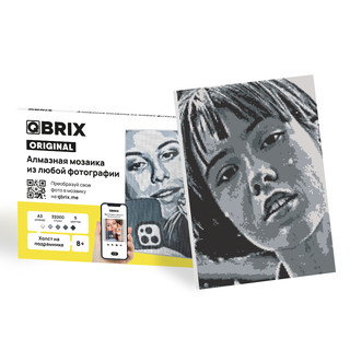 Алмазная мозаика из фотографии QBRIX ORIGINAL, А3, 5 цветов, ...