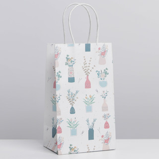 Пакет крафтовый «Ботаника», 12 x 21 x 9 см 2