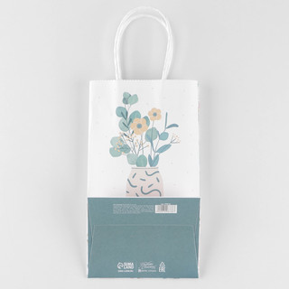 Пакет крафтовый «Ботаника», 12 x 21 x 9 см 5