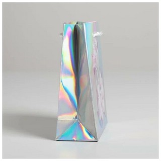 Пакет подарочный голографический «Сияй», 12 x 15 x 5,5 см 2