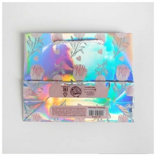 Пакет подарочный голографический «Happy», 15 x 12 x 5,5 см 4